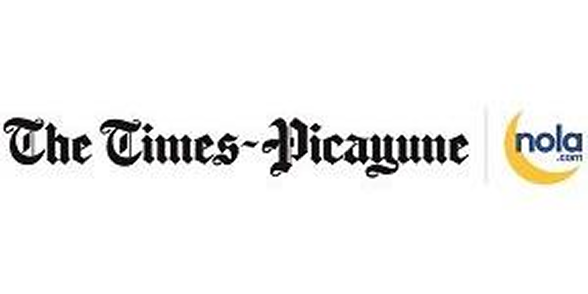 Logo of Times-Picayune newspaper in black gothic font.